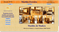 Desktop Screenshot of mueblesferreira.com